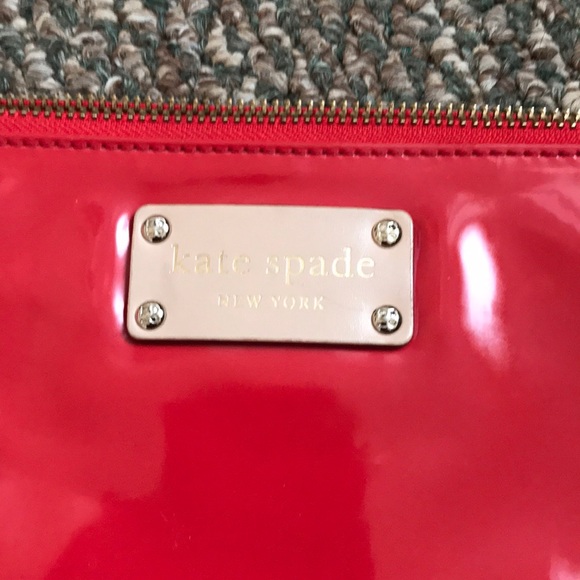 Kate Spade coral red patent leather small bag - Picture 2 of 7